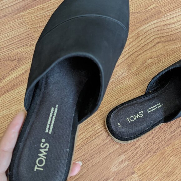 TOMS Black Mules - Picture 3 of 3